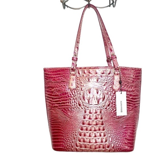 30-Brahmin Asher Magenta Ombré Melbourne Tote NWT - Picture 7 of 13